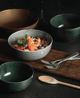 Seltmann Porzellan Terra Moosgrün Foodbowl 28 cm