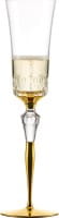 Eisch Glas Champagner Exklusiv Champagnerglas 596/74 Gold in Geschenkröhre