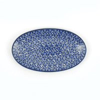 Bunzlau Castle Keramik Platte oval 21 cm Nr 1301 - Indigo