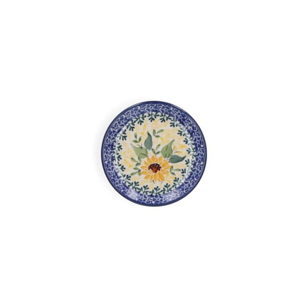 Bunzlau Castle Keramik Teebeutelteller rund Ø 10 cm - van Gogh Sunflowers