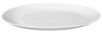 Seltmann Porzellan Lido Weiß uni Servierplatte oval 38,5 x 26 cm
