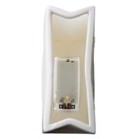 Gilde Porzellan Lampe LED-Tasche "Leuchtturm" 12,5 x 16,5 cm