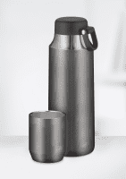 alfi Isoliertrinkbecher City Line Drinking Cup cool grey 0,28l,Kombination mit Tea Bottle