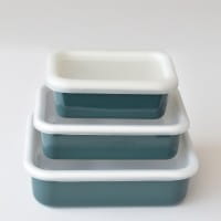 Honey Ware Color Line Emaille Frischhaltedose Smaragd Blau M - 0,74 L