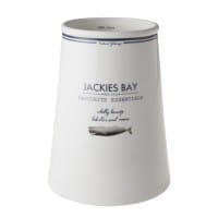 Jackies Bay Porzellan Utensilienbehälter Blau/Weiß Ø 14,7 cm