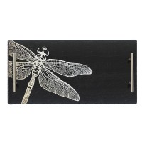 Scottish Schiefer Serviertablett groß - Libelle 50 x 25 cm - Geschenkpackung