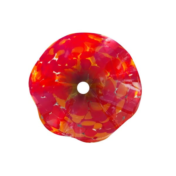 Ferrum Art Design Rost Glasblüte rot Ø 12 cm