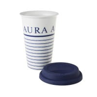 Laura Ashley Blueprint Porzellan Coffee 2 go Candy Stripe
