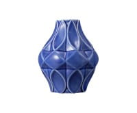 Königlich Tettau Porzellan T.Atelier Vase 20/02 Dunkelblau 11 cm