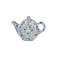 Bunzlau Castle Keramik Teebeutelschale Teekanne - Blue Olive