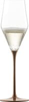 Eisch Glas Kaya Copper Champagnerglas 518/7 mit Moussierpunkt