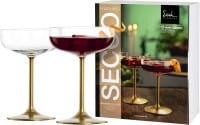 Eisch Glas Secco Flavoured 2 Champagner-Cocktail 574/8 Gold im Geschenkkarton