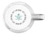 Seltmann Porzellan Spruch-Becher mit Henkel Weiß "Servus" 0,40 l