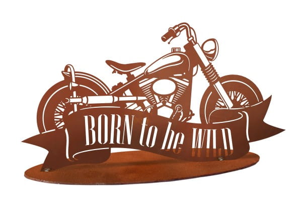Ferrum Art Design Rost Motorrad "Born to be Wild"