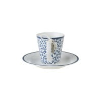 Laura Ashley Blueprint Porzellan Espresso Tasse & Untertasse Floris