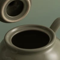 Price & Kensington Steingut Teekanne glänzend Salbeigrün, 450 ml