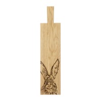 Scottish Eiche Servier-"Paddel" lang - Hase 65 x 15 cm
