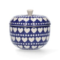 Bunzlau Castle Keramik Apfel Topf 300 ml - Blue Valentine