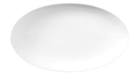 Seltmann Porzellan Lido Weiß uni Servierplatte oval 24 x 14,5 cm