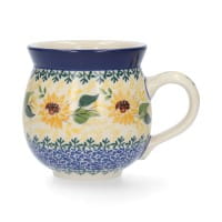 Bunzlau Castle Keramik Becher Farmer 370 ml - van Gogh Sunflowers