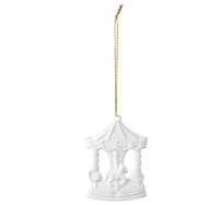 Seltmann Porzellan Weihnachtsanhänger "Karussell", 8 cm, Weiß