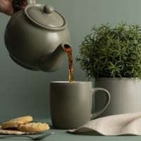 Price & Kensington Steingut Teekanne glänzend Salbeigrün, 450 ml