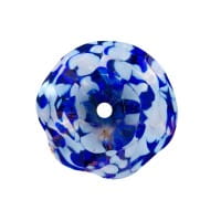 Ferrum Art Design Rost Glasblüte blau Ø 16,5 cm