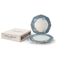 Laura Ashley Heritage Porzellan Seaspray Uni Teller 24,5 cm Set 4tlg