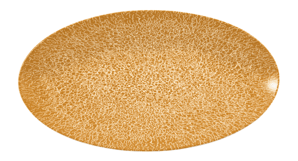 Seltmann Porzellan Life Molecule Amber Gold Servierplatte oval 33x18 cm