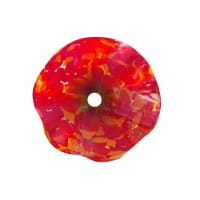 Ferrum Art Design Rost Glasblüte rot Ø 10 cm