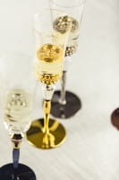 Eisch Glas Champagner Exklusiv Champagnerglas 596/74 Gold in Geschenkröhre
