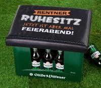 Gilde Sitzpolster für Getränke-/Bierkiste "Ruhesitz" 34 x 44 cm