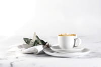 Seltmann Porzellan Lido Weiß uni Kaffeeservice 18-teilig rund