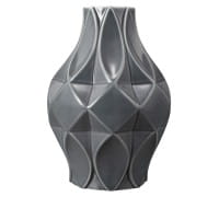 Königlich Tettau Porzellan T.Atelier Vase 20/02 Perlgrau 21 cm