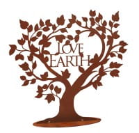 Ferrum Art Design Rost Baum "Love Earth"