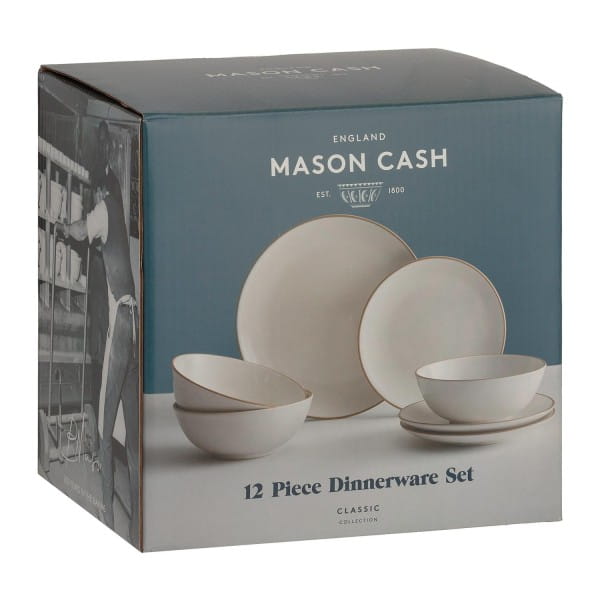 Mason Cash Classic Collection Tafel-Service, creme 12-teilig, b
