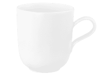 Seltmann Porzellan Liberty Weiß Becher mit Henkel 0,40 l