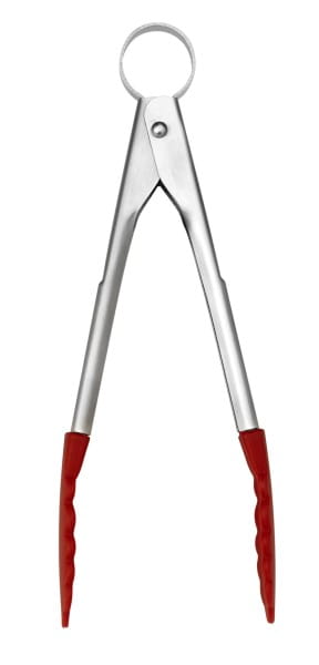 Cuisipro Mini-Silikon-Koch- und Servierzange rot 18 cm