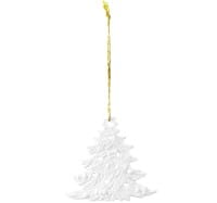 Seltmann Porzellan Weihnachtsanhänger "Weihnachtsbaum", 8 cm, Weiß