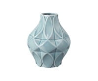 Königlich Tettau Porzellan T.Atelier Vase 20/02 Arktisblau 11 cm
