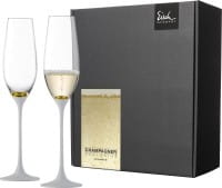 Eisch Glas Champagner Exklusiv Sektglas 500/79 gold/weiß - 2 Stk i.Geschenkkarton