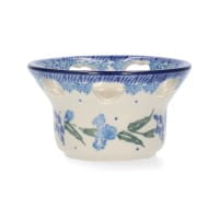 Bunzlau Castle Keramik Teelichthalter herzförmige Löcher - van Gogh Irises