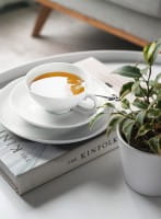 Seltmann Porzellan Lido Weiß uni Teeuntertasse 13 cm