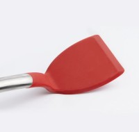 Cuisipro Elegance Silikon-Wender aus satiniertem Edelstahl rot 32 cm