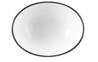 Seltmann Porzellan Modern Life Black Line Bowl oval M5307 9 cm Draufsicht