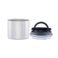 Airscape Edelstahl-Aromabehälter klein, silber gebürstet
