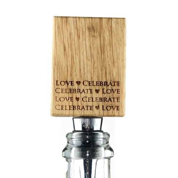 Scottish Eiche Flaschenverschluss - Love & Celebrate