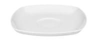 Seltmann Porzellan Lido Weiß uni Kombi-Untertasse eckig 14,5 cm