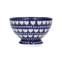 Bunzlau Castle Keramik Schüssel mit Fuß 630 ml - Blue Valentine