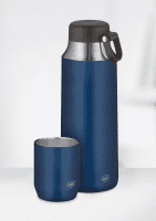 alfi Isoliertrinkbecher City Line Drinking Cup blau 0,28l,Kombination mit Tea Bottle